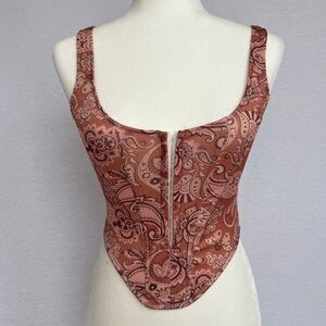 SHEIN hook and eye corset style top